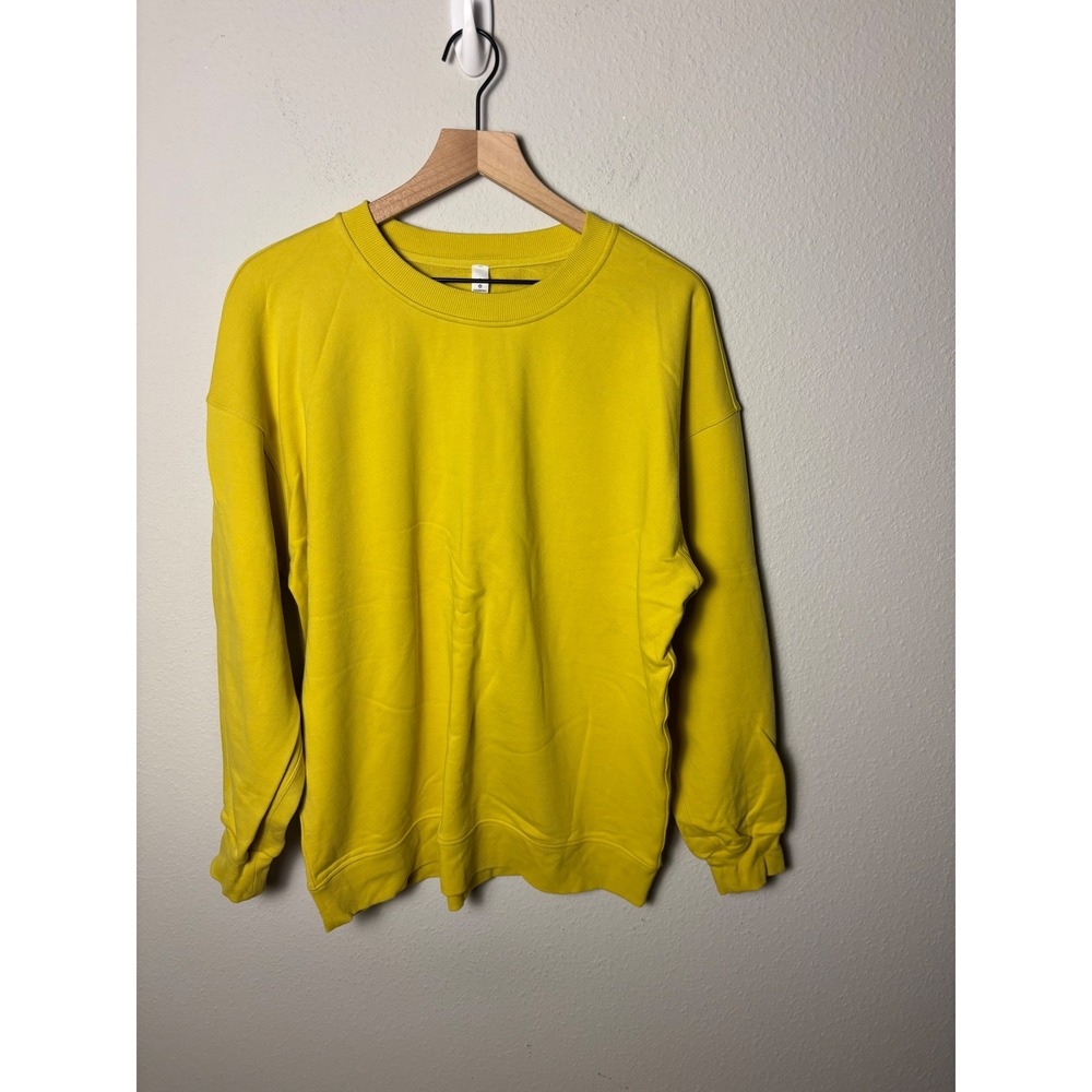 🩵Lululemon Perfectly Oversized Crew Soleil Yellow Sweatshirt Size 8